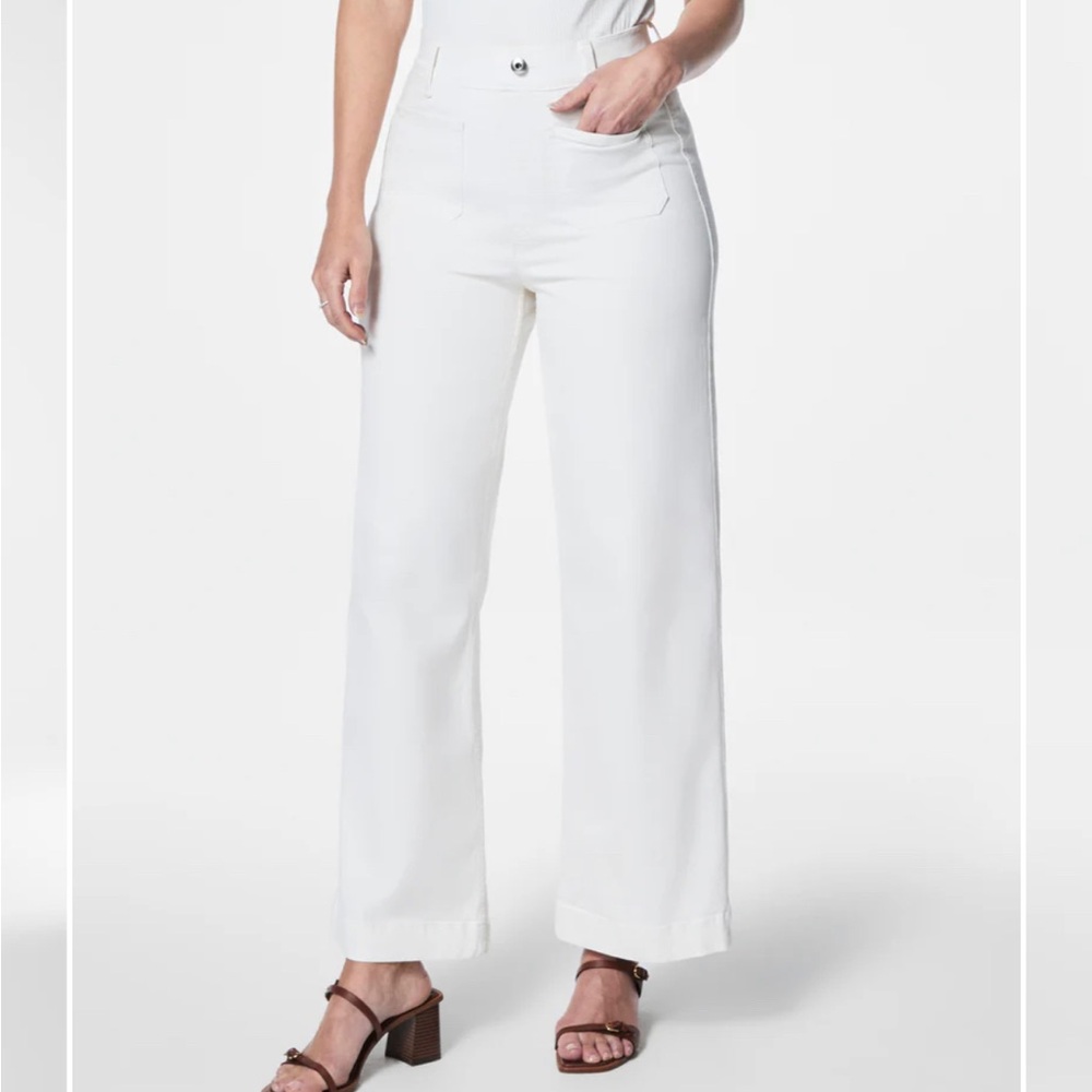 Stylish White Wide-Leg Pants